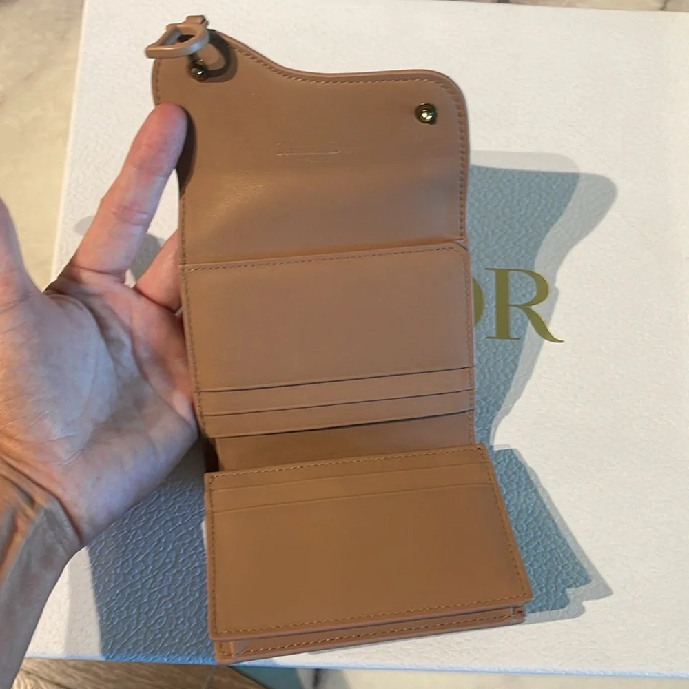 Dior saddle wallet
